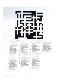 Crossword puzzle on Biology of Reproduction - Assignment | ANSC 331