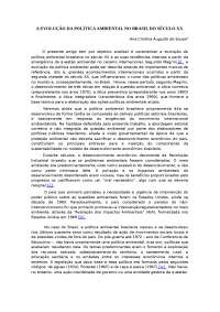 A evolução da política ambiental no brasil do século xx - A EVOLU??O DA ...