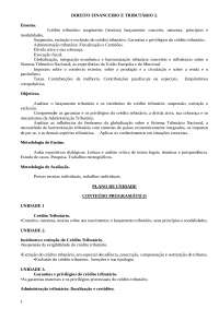 Direito Financeiro e Tributário II