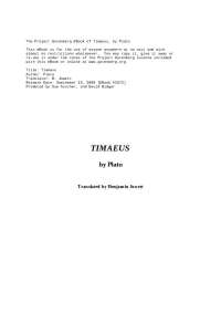 Plato's Timaeus: The Creation of the Universe and the Soul - Prof. Michael G. Epperson