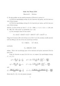 Resolution of Homework 6 on The Mathematics of Finance | MATH 194