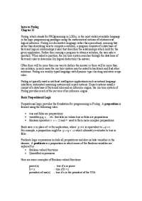Introduction to Prolog - Programming Concepts I - | CS A201
