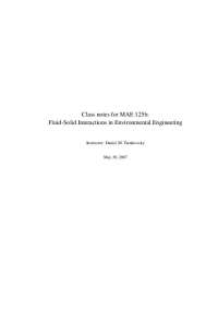 Notes on Fluid-Solid Interactions in Environmental Engineering | SOCB 125