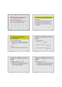 Inferential Statistics: Basics of Experimentation | COGS 14