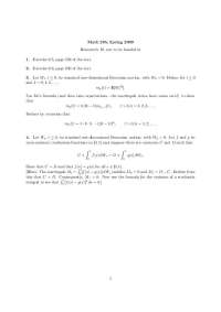 Homework Problems - Stochastic Processes | MATH 285