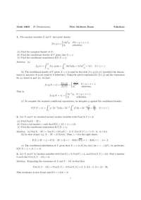 Introduction to Stochastic Processes I - Midterm Exam 1 with Solutions | MATH 180B
