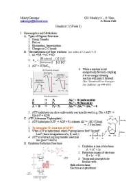 Bioenergetics and Metabolism, Thermodynamics | BIBC 102