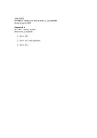 Optimum Design of Mechanical Elements Homework 6 for AME-60661