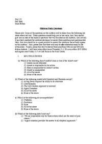 Midterm Exam Study Questions - Philosophy of Action | PHIL 137