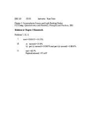 Calculation of External and Internal Conversion Efficiencies in LEDs