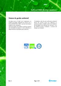 Sistema de gestão ambiental: RoHS and WEEE