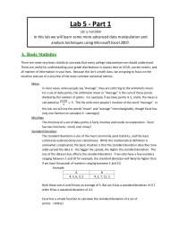 Advanced Data Manipulation and Analysis Techniques using MS Excel | CSE ...