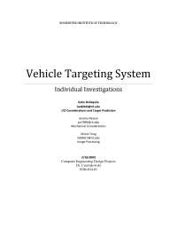 Vehicle Targeting System - Design Projects I | 0306 654 - Docsity