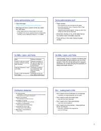 Some Administrative Stuff - Lecture Slides | CSE 291 - Docsity