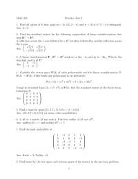 Solution of Practice Test 2 - Introduction to Linear Algebra | MATH 254 ...