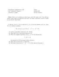 Final Exam for Mathematical Reasoning | MATH 109 - Docsity