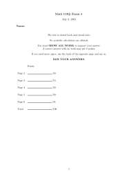 Practice Exam 4 - Fall 2005 - Introductory Calculus 2 | MATH 1121 - Docsity