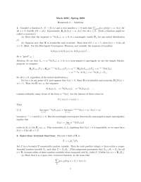 Homework 3 Solutions for Probability Theory | MATH 280C - Docsity