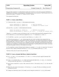 Programming Assignment 1 | Operating Systems | CS 570 - Docsity