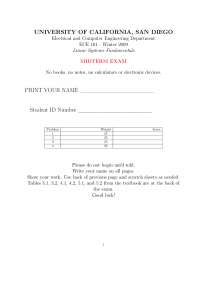 4 Problems for Linear Systems Fundamentals with Solutions | ECE 101 ...