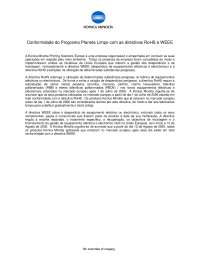 Conformidade de Konica Minolta com as directivas RoHS e WEEE