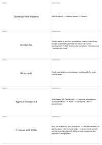 International Economics and Development: Exchange Rates, Aid, and Human Rights