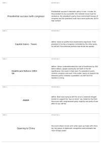 Presidential Power and Policy: Successes and Failures