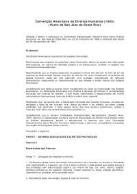 Direitos Humanos - Convenção Americana sobre Direitos Humanos