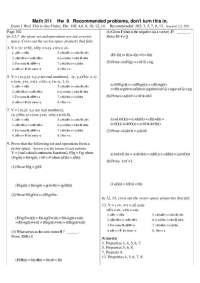 9 Problems with Answers - Assignment | MATH 311