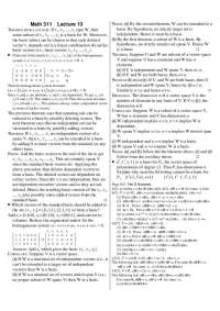 Linear Algebra Theorem: Spanning Sets and Independent Sets