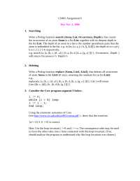 Practice Assignment 6 - Programming Languages | CS 501 - Docsity