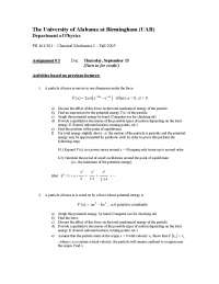Study Notes for Assignment 5 | Classical Mechanics I | PH 461 - Docsity