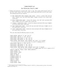 Assignment 3 with Solutions | Programming Languages | CS 401 - Docsity