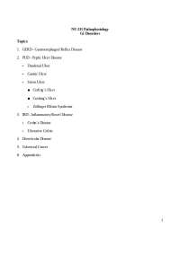 Causes, Pathophysiology, and Complications of GI Disorders: GERD, Ulcers, IBD, Diverticula