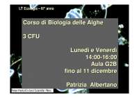 Biologia delle Alghe - Phycology - Parte 1