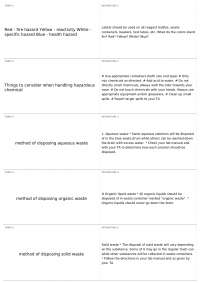 Lab practical | CHE 111 - GENERAL CHEMISTRY LAB I - Docsity