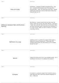 Final Flash Cards | COMP 110 - Introduction to Programming - Docsity