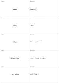 Organic Compounds: Definitions and Structures