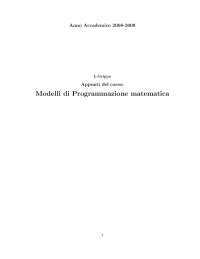 Introduzione ai Problemmi di Ottimizzazione: Concetti Fondamentali e Classificazione