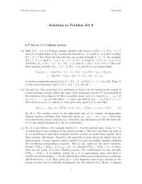 Solutions to Problem Set 8 - Random Processes – 2010 | ECE 534 - Docsity