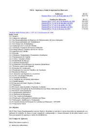 Segurança e saúde ocupacional na mineração, NR 22