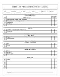 21 Arquivos de Lista de Checagem de Máquinas Industriais - checkcar
