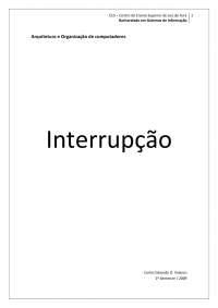 Processamento de Interrupções em Sistemas de Informação