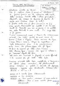 [AP] Tecnologia dei materiali metallici - Appunti - Parte 1