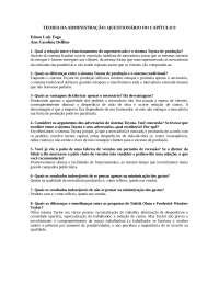Questionário/cap. 9 da obra "Teoria Geral da Administração", de A. C. Amaru Maximiano