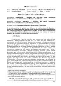 Comércio Exterior - Legislação Internacional