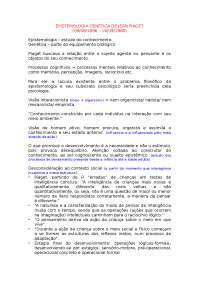 epistemologia genética de piaget