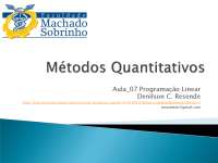 Métodos Quantitativos