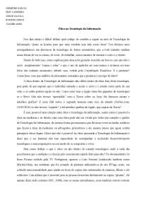 Ética na Tecnologia da Informação