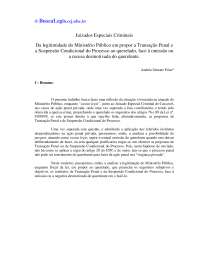 Reflexões sobre a Aplicabilidade de Institutos Despenalizadores na Ação Penal Privada